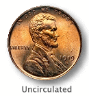 1919-S Lincoln Penny in Uncirculated Condition