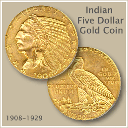 Indian Five Dollar Gold Coin