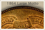 Large Motto 1864 2 Cent