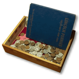 Box of Old Coins