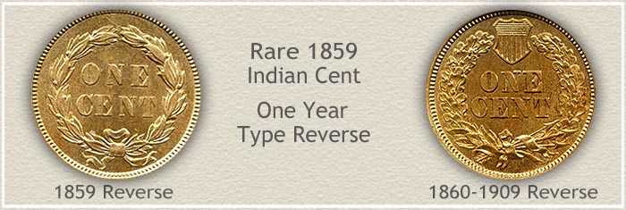 1859 Indian Penny One year Type Design