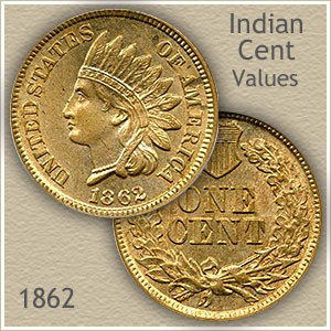 Uncirculated 1862 Indian Head Penny