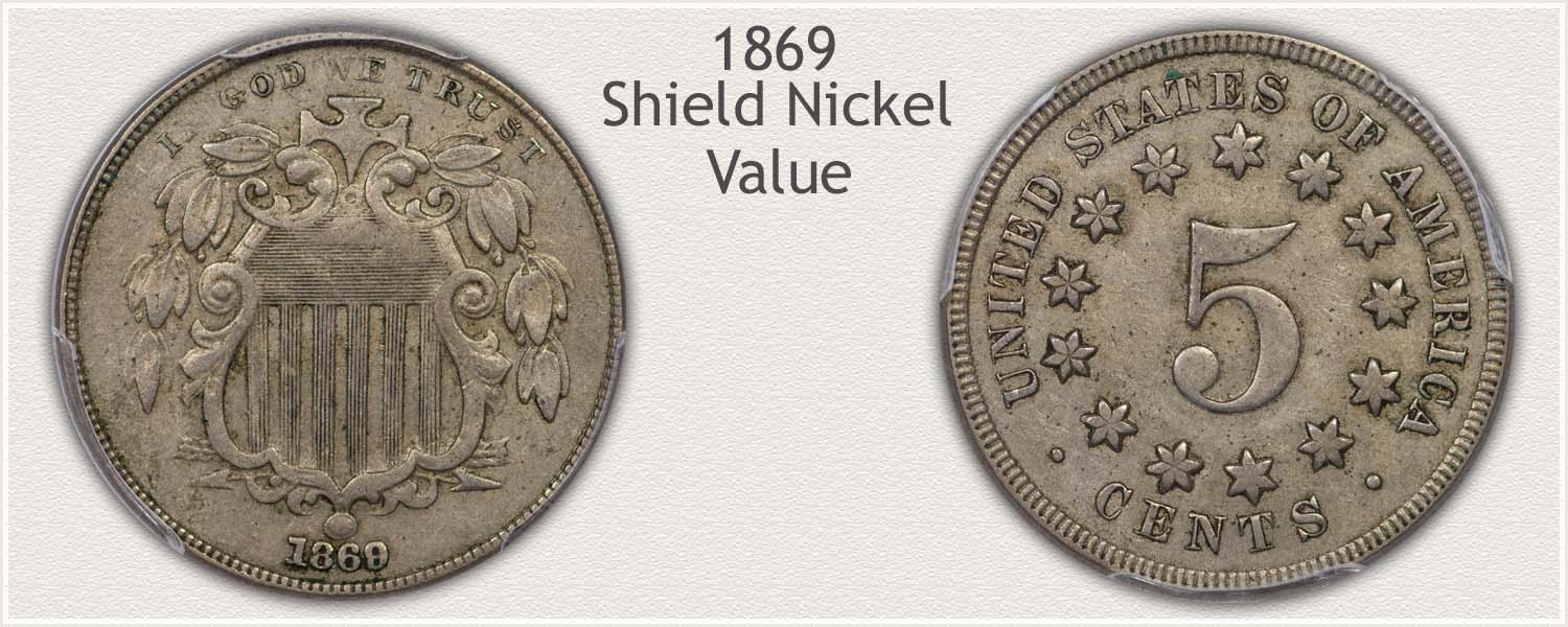 Obverse and Reverse Views of a Valuable 1869 Nickel