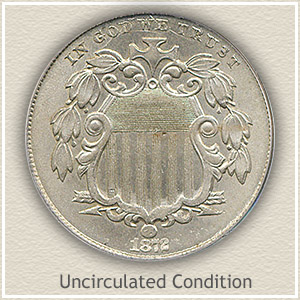 1872 Nickel Uncirculated Condition