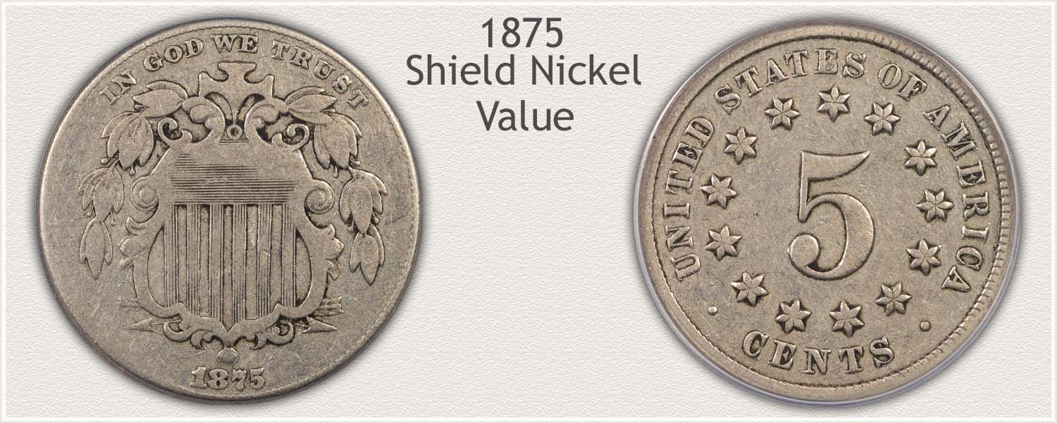Correctly Identify the Scarce 1875 Shield Nickel with Obverse and Reverse Views