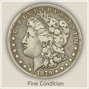 1879 Morgan Silver Dollar Fine Condition