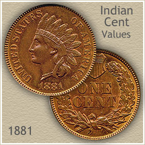 Uncirculated 1881 Indian Head Penny