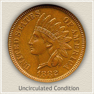 1882 Indian Head Penny Uncirculated Condition