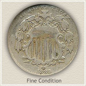 1882 Nickel Fine Condition