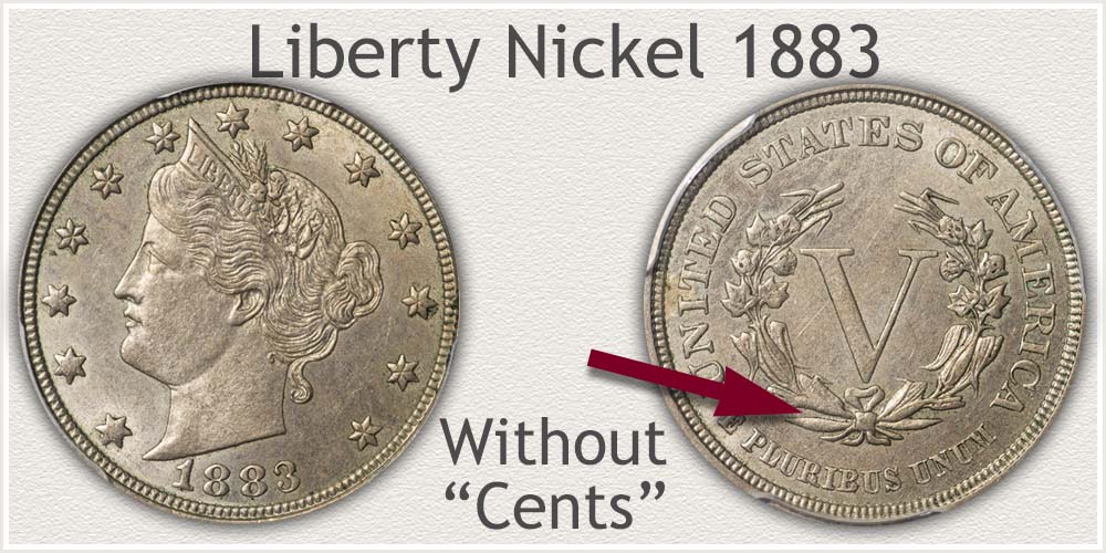 Variety I Liberty Nickel 1883 Only Year