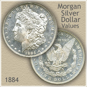 Uncirculated 1884 Morgan Silver Dollar Value