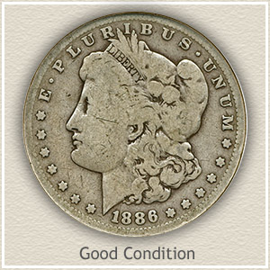 1886 Morgan Silver Dollar Good Condition