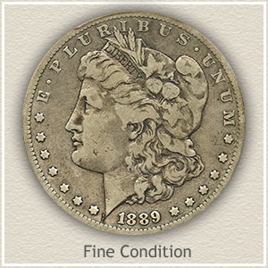 1889 Morgan Silver Dollar Fine Condition