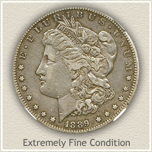 1889 Morgan Silver Dollar Extremely Fine Condition