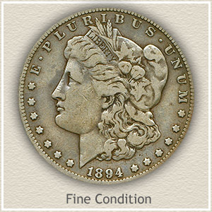 1894 Morgan Silver Dollar Fine Condition