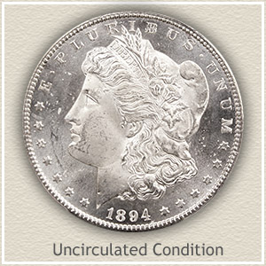 1894 Morgan Silver Dollar Uncirculated Condition