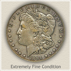 1894 Morgan Silver Dollar Extremely Fine Condition