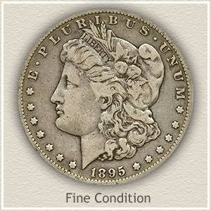 1895 Morgan Silver Dollar Fine Condition