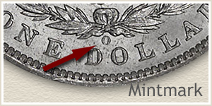 Mintmark Location 1897 Morgan Silver Dollar