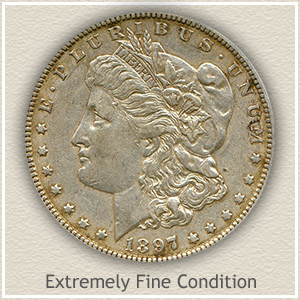 1897 Morgan Silver Dollar Extremely Fine Condition