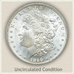 1899 Morgan Silver Dollar Uncirculated Condition
