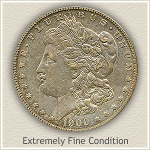 1900 Morgan Silver Dollar Extremely Fine Condition