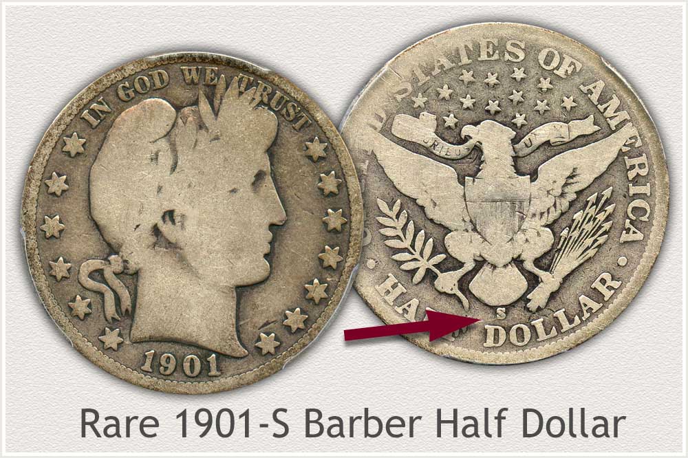 1901-S Barber Half Dollar