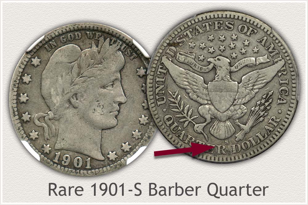 1901-S Barber Quarter
