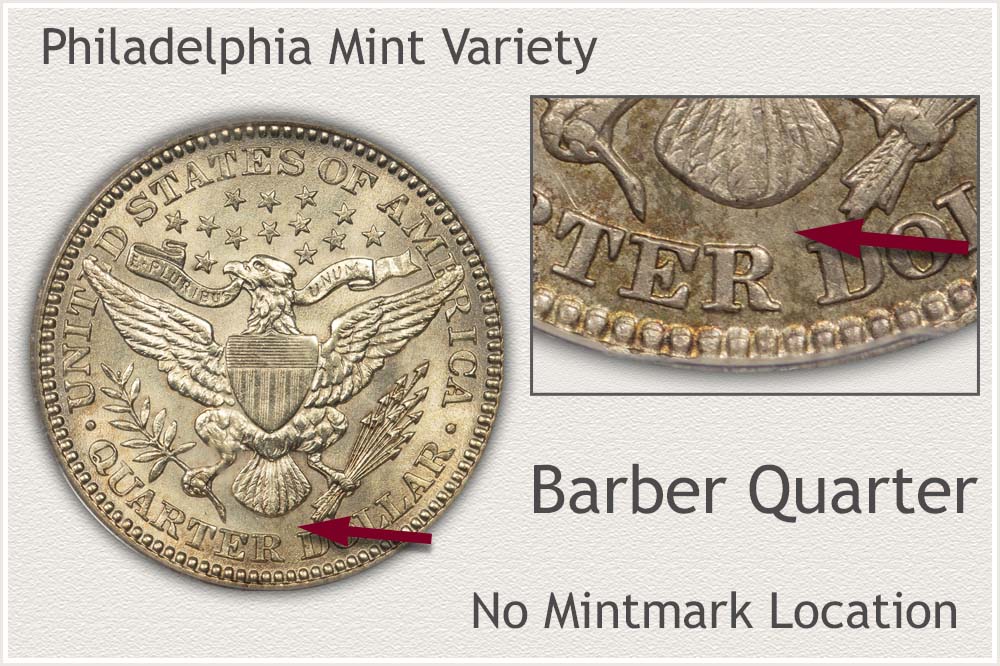 1902 No Mintmark Barber Quarter