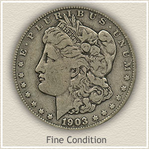 1903 Morgan Silver Dollar Fine Condition