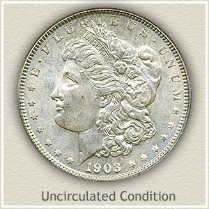 1903 Morgan Silver Dollar Uncirculated Condition