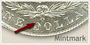 Mintmark Location 1903 Morgan Silver Dollar