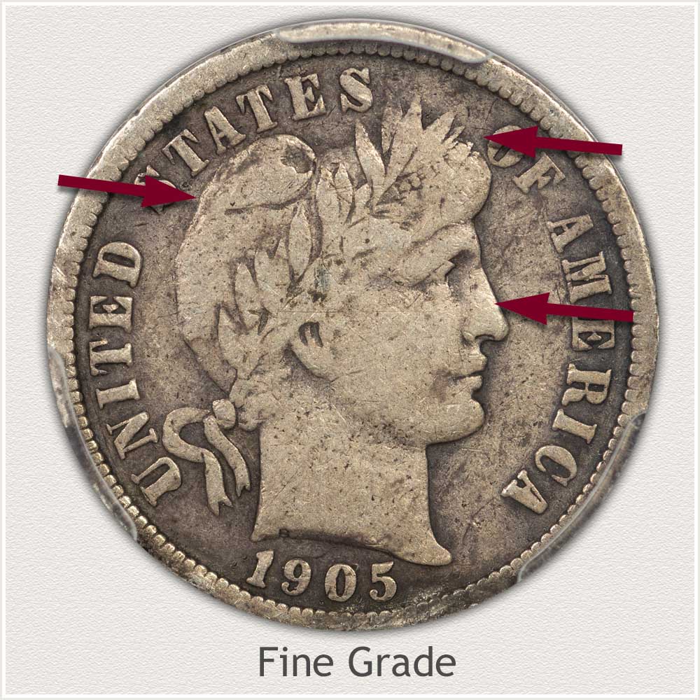 1905 Fine Grade Barber Dime