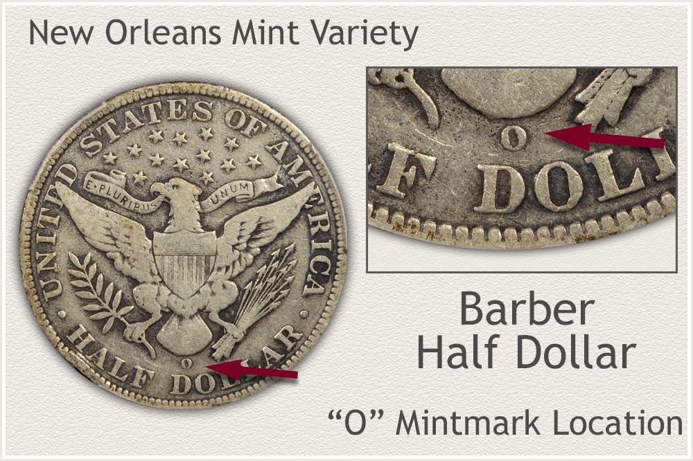 1908-O Barber Half Dollar