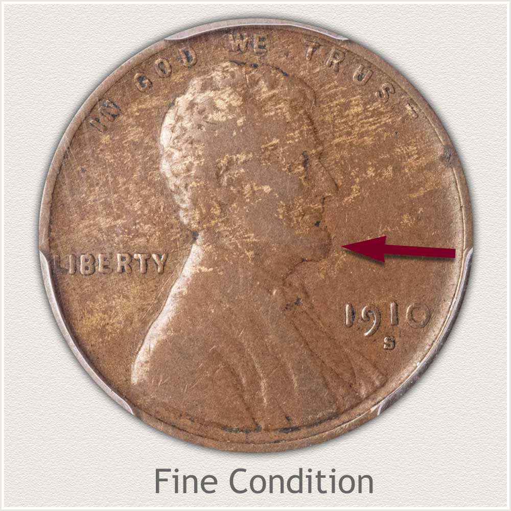 Fine Grade 1910 Lincoln Penny