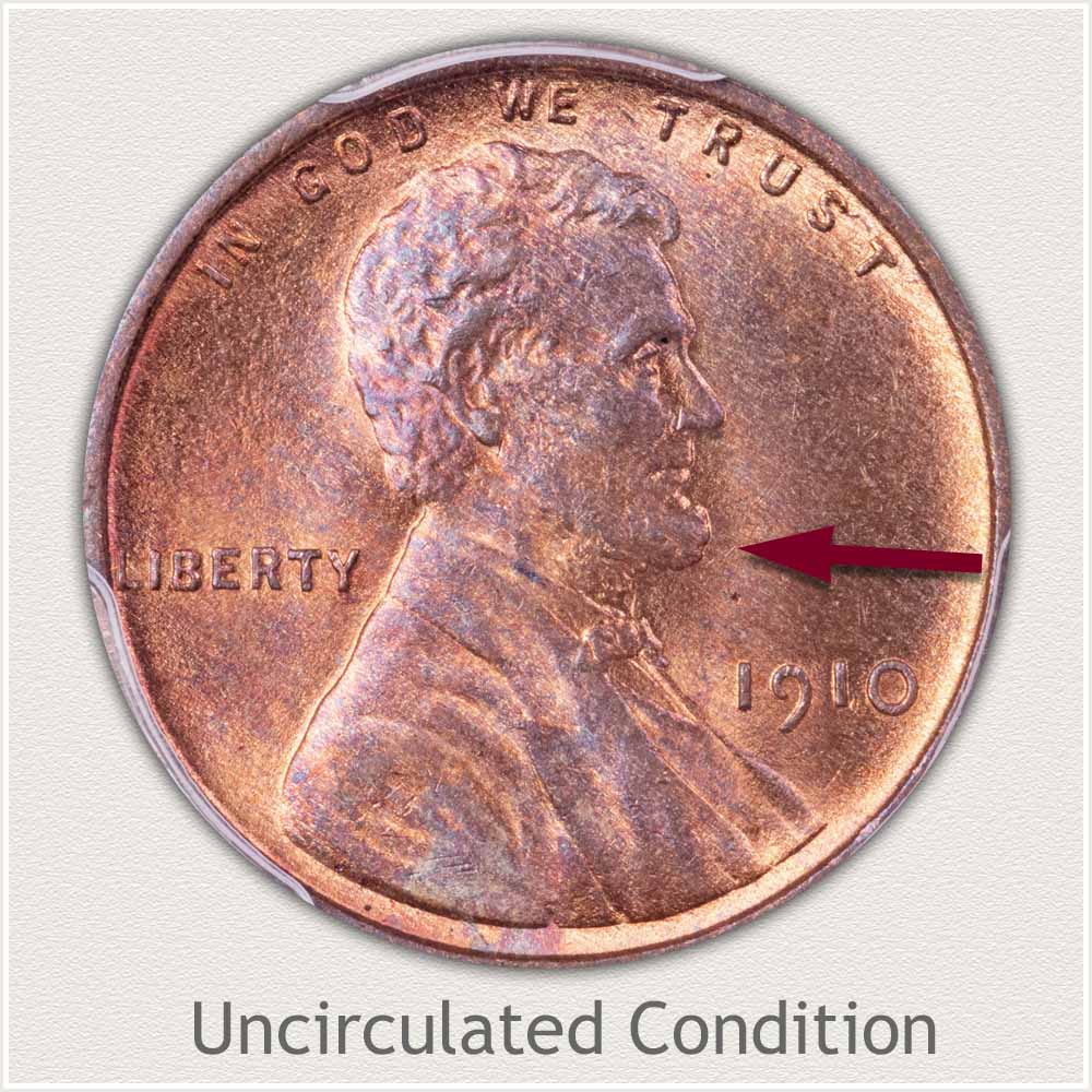 Uncirculated Grade 1910 Lincoln Penny