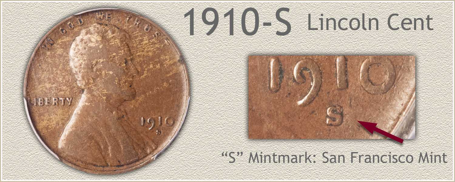 1910-S Lincoln Penny