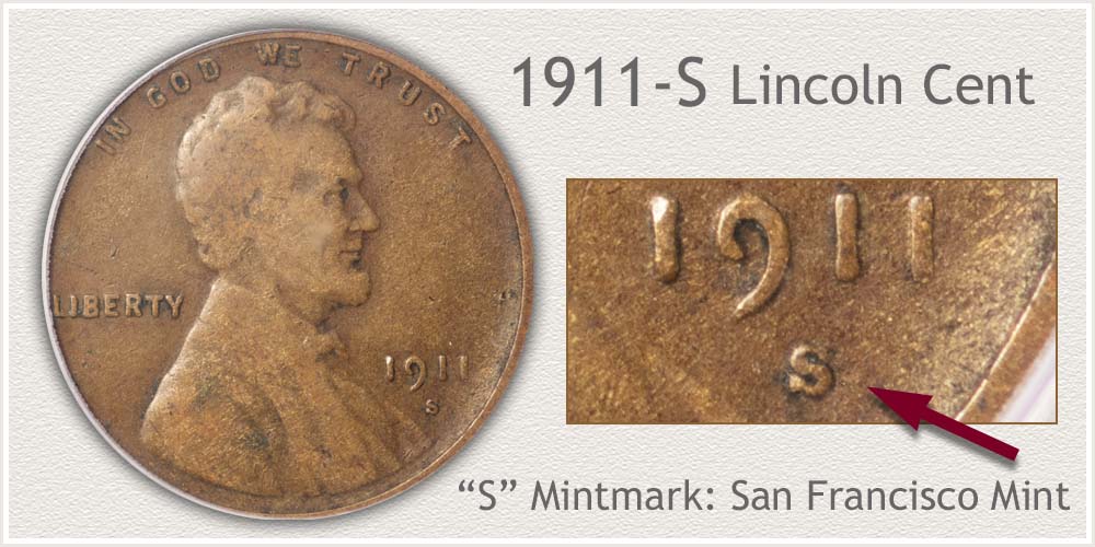 1911-S Lincoln Penny