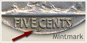 1913 Nickel D Mintmark Location