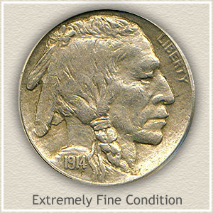 1914 Nickel Extremely Fine Condition