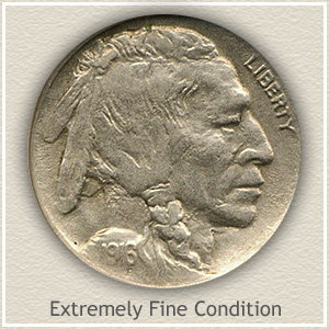1916 Nickel Extremely Fine Condition