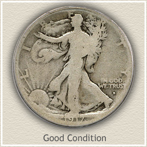 1917 Half Dollar Good Conditon