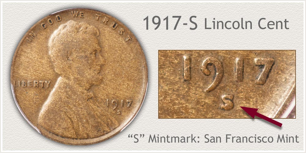 1917-S Lincoln Penny