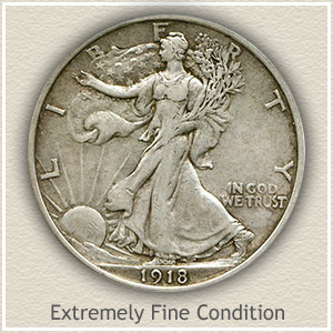 1918 Half Dollar Value Chart