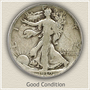 1919 Half Dollar Good Condition