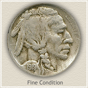 1919 Nickel Fine Condition