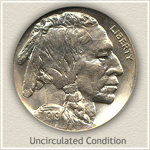 1919 Nickel Uncirculated Condition