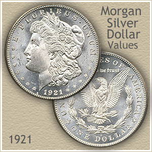 1921 Morgan Silver Dollar Proof Like - Ruby Lane