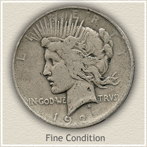 1921 Peace Silver Dollar Value Chart