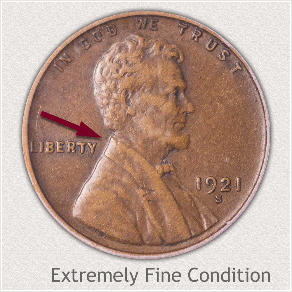 Extremely Fine Grade Lincoln Penny